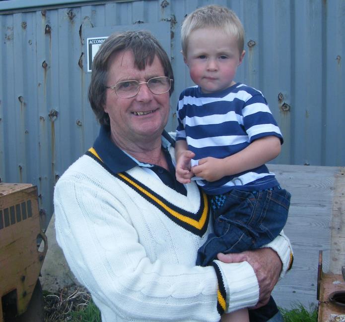 Chris Williams and Noah (as a nipper)